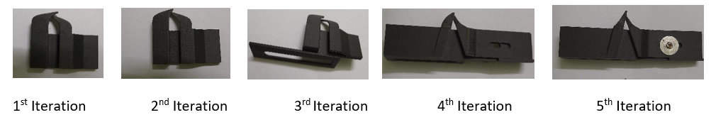 Sewing machine folder made using 3D printer