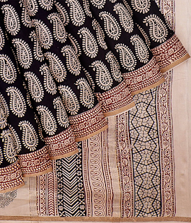 Bagh print on Chanderi saree Bagh print on Chanderi saree