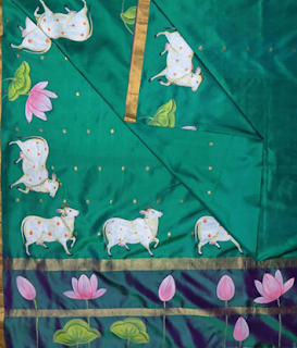 Pichwai painted saree Pichwai painted saree
