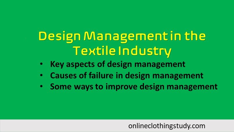 Design management in textile industry Design management in textile industry