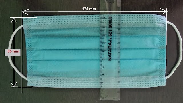 Fabric needed in 3 ply surgical face mask 