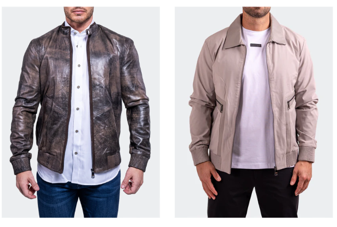Men's leather jackets
