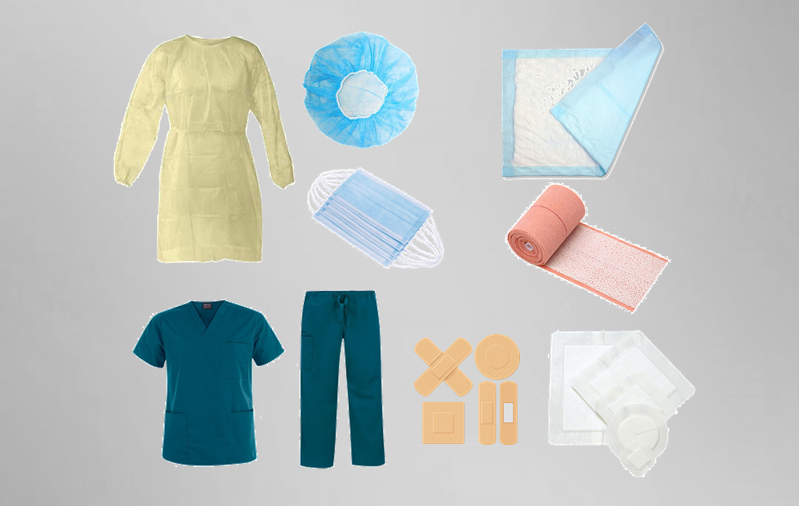Application of textile products in medical