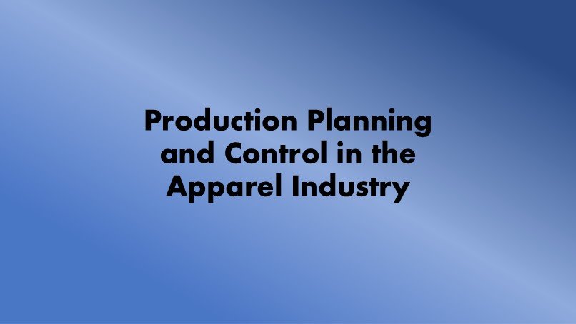 PPC in apparel industry
