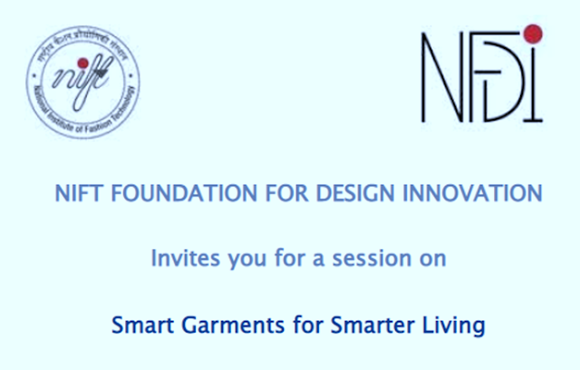 Nift NFDI session on smart garments Nift NFDI session on smart garments