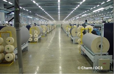 Fabric store inside garment factory